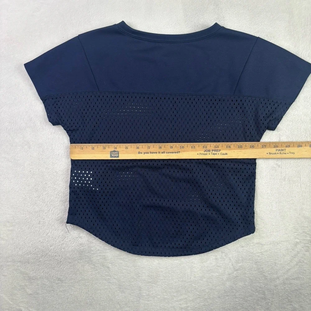 Nike Michigan NCAA Blue Short Sleeve Mesh Football Jersey Girls Size Medium